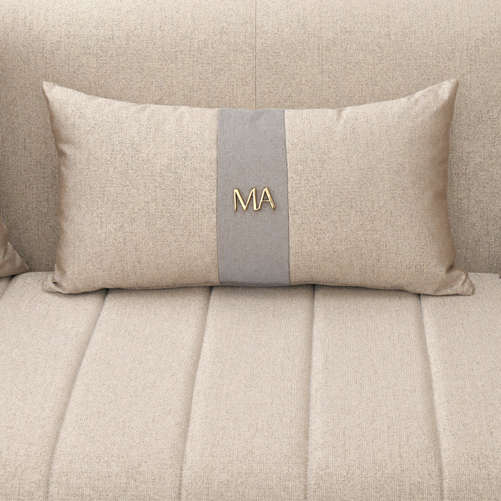 LISBON Opal Gold Fabric Sofa - Michael Amini