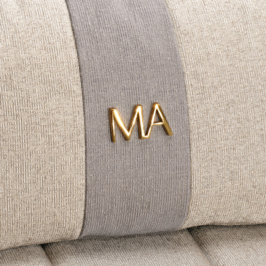 LISBON Opal Gold Fabric Sofa - Michael Amini