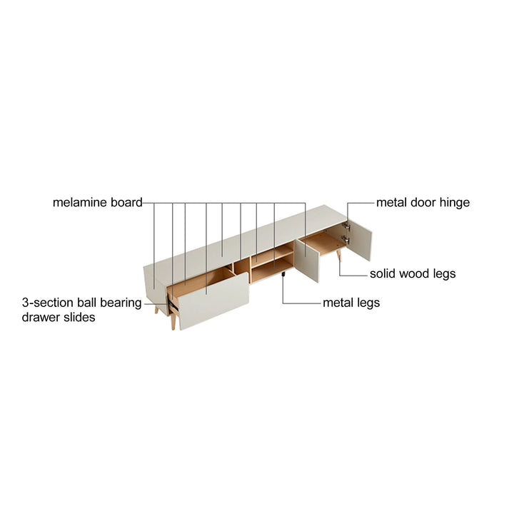 DAPHNE Streamlined TV Stand
