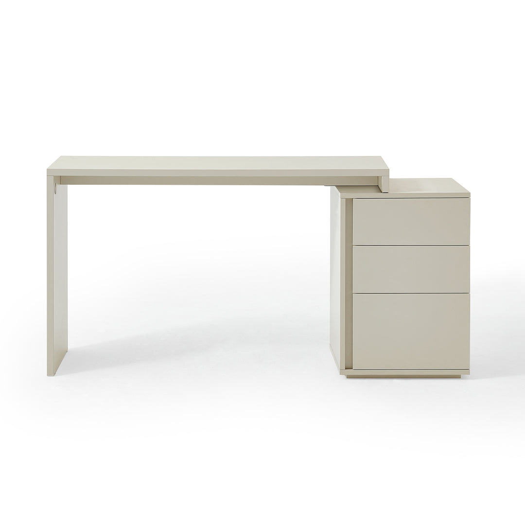 NORA Extendable Office Table with Storage Cabinet