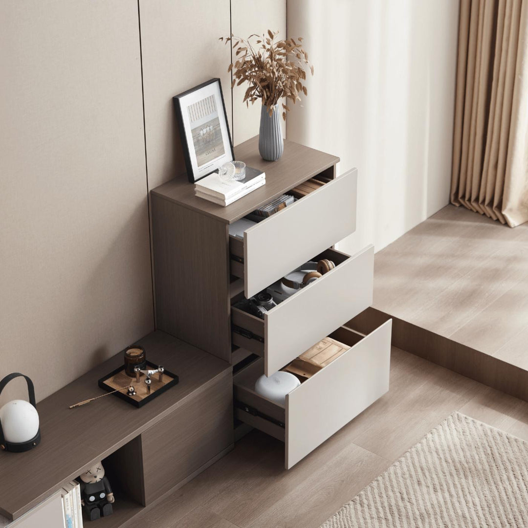 CLARA 3 Drawers Grey Chest