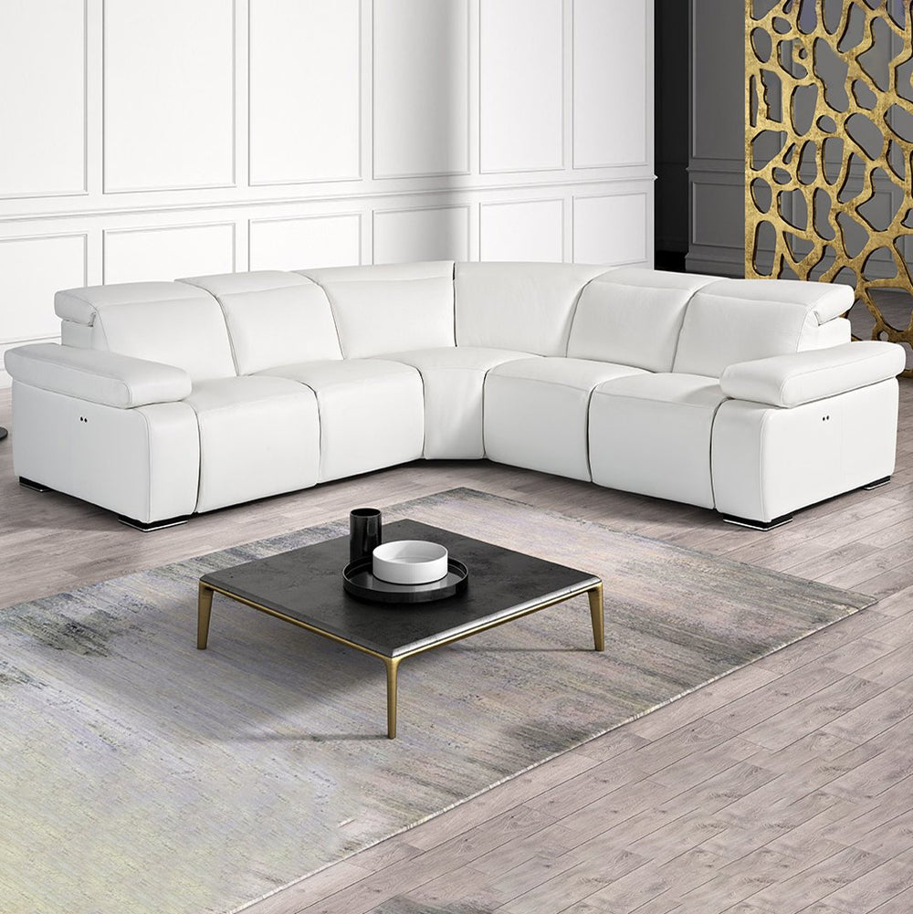 HYDING Full Leather Power Motion Sectional - NT Concepts Italia