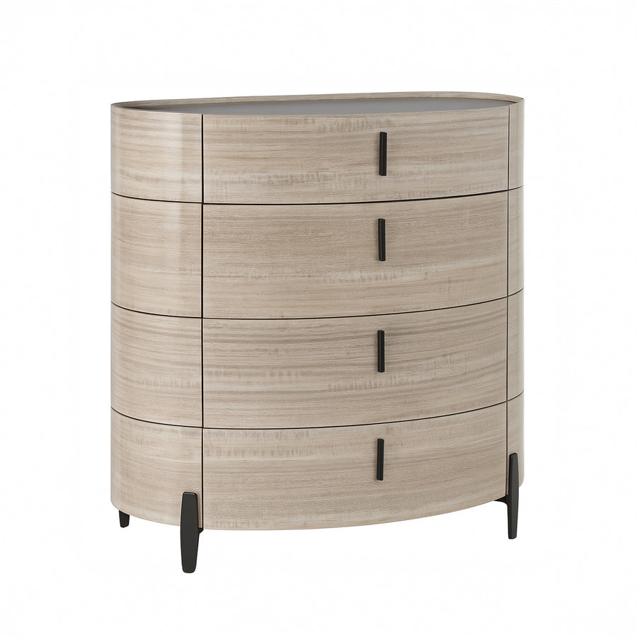 BROOKS Curved 4-Drawer Chest