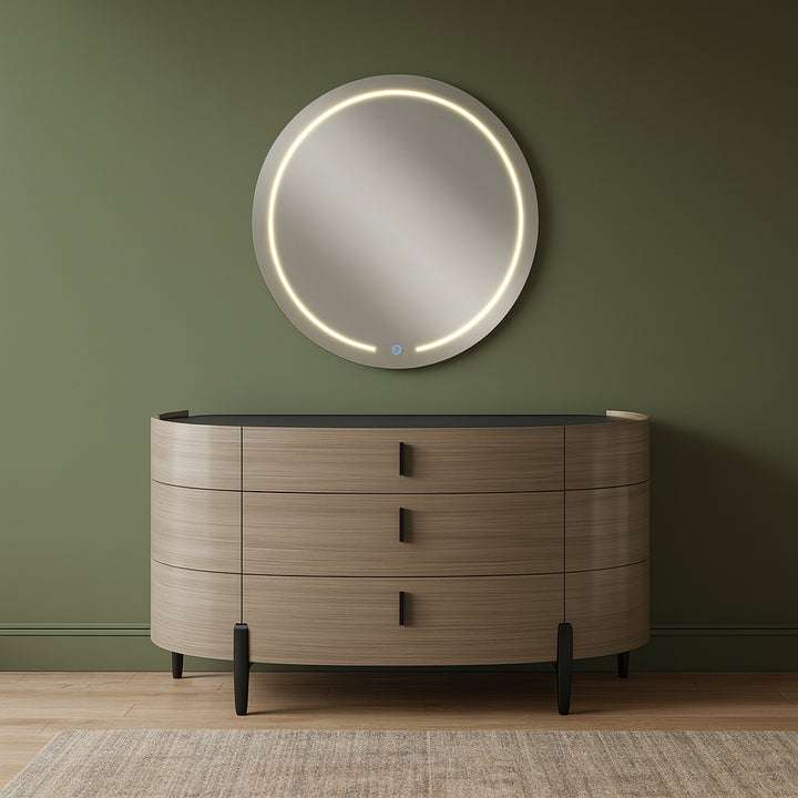 BROOKS Modern Round LED Vanity Mirror