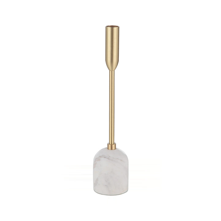 MARCHESA White & Gold Iron Candle Holder