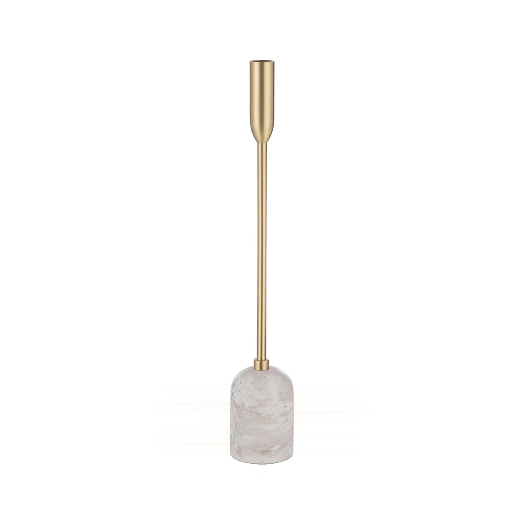 MARCHESA White & Gold Iron Candle Holder