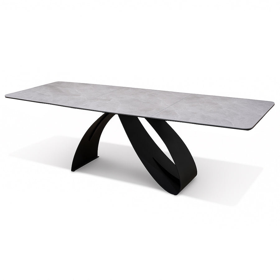 NERIDA 240cm Glacier Grey Extendable Dining Table