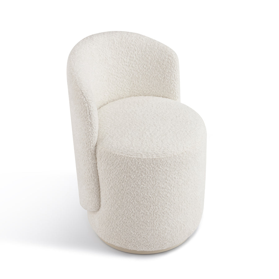COLETTE Boucle Wool Dressing Stool