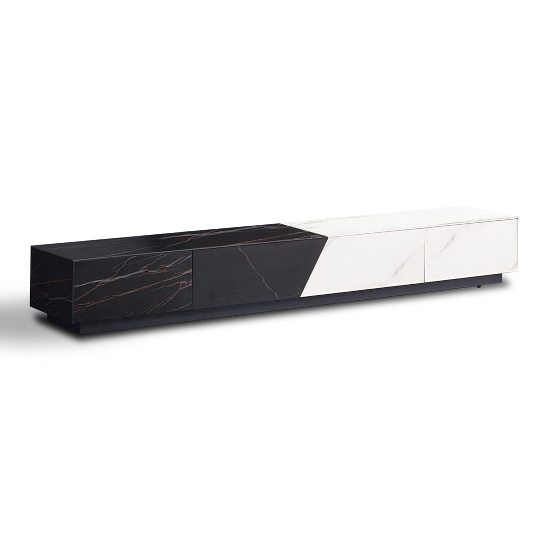 AGIM Black & White Ceramic TV Stand