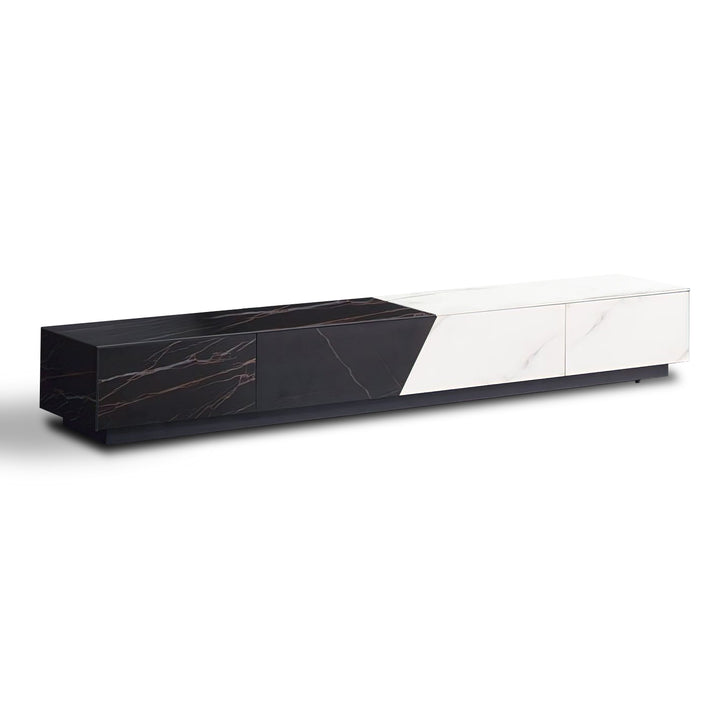 AGIM Black & White Ceramic TV Stand