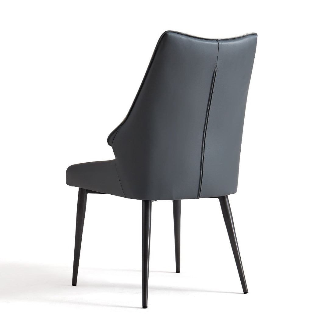 SAVINO Sleek Two-Tone Leathaire Chair with Sturdy Frame
