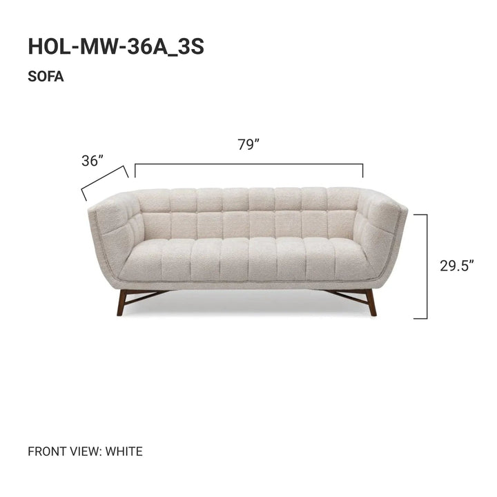 BEATRICE Fabric Three Seater Sofa