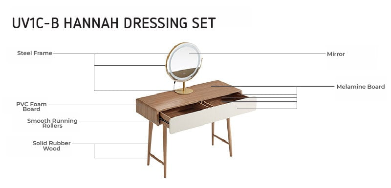 VIVIAN Vanity With Mirror