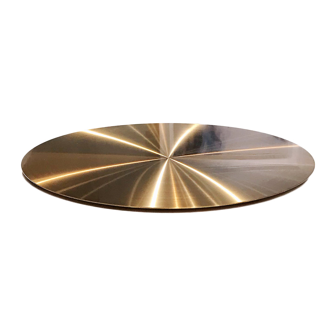 KRAKEN Marble Lazy Susan Dining Table Champagne Gold Lazy Susan