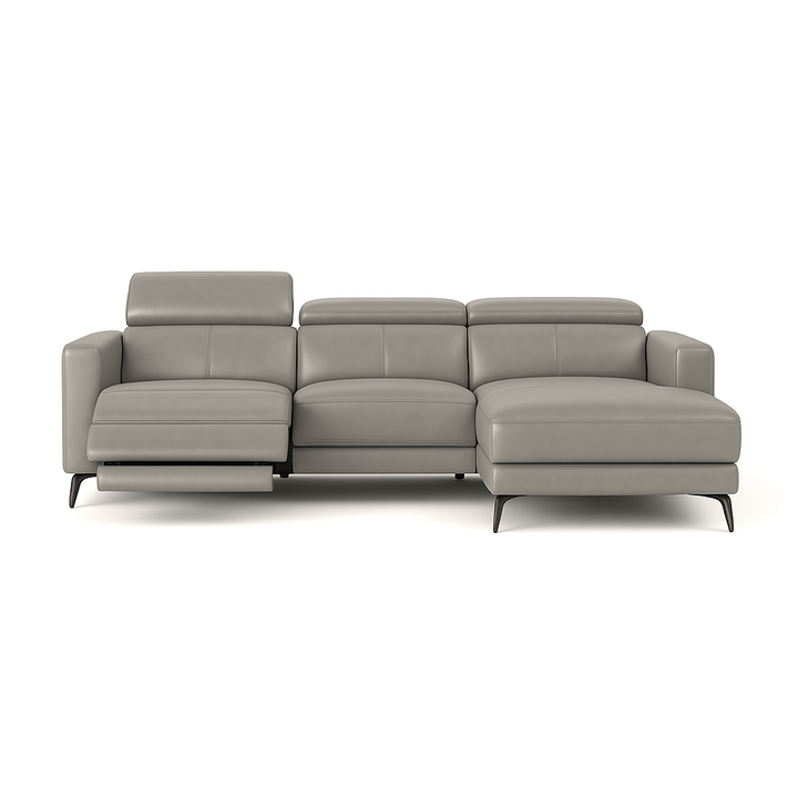 DOVER Power Motion Reclining Sectional Leather Sofa