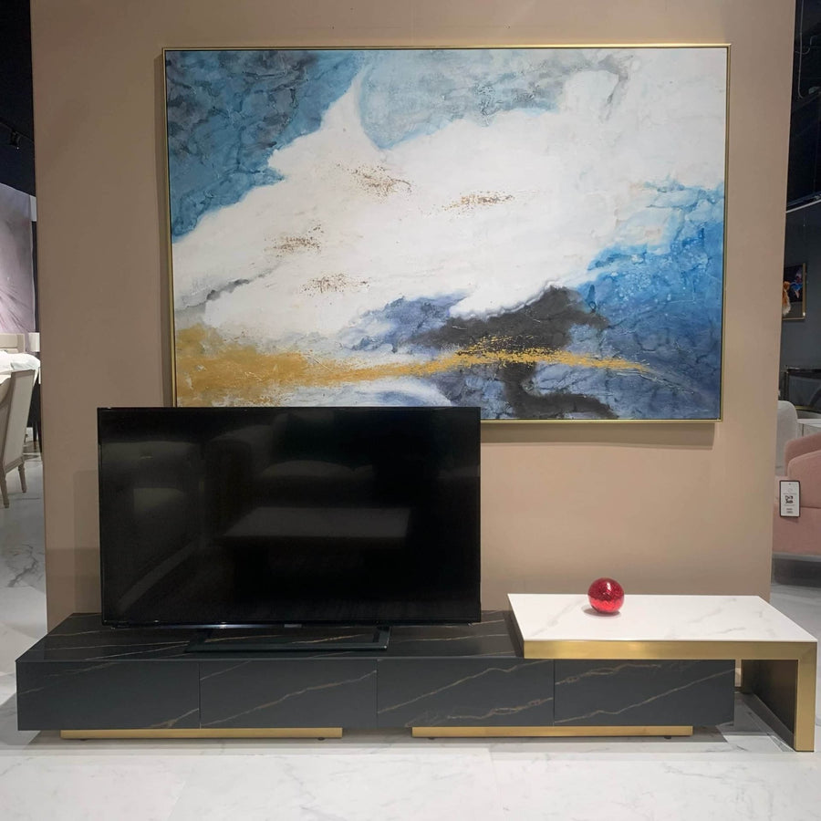 CHANTEL Extendable Ceramic TV Stand