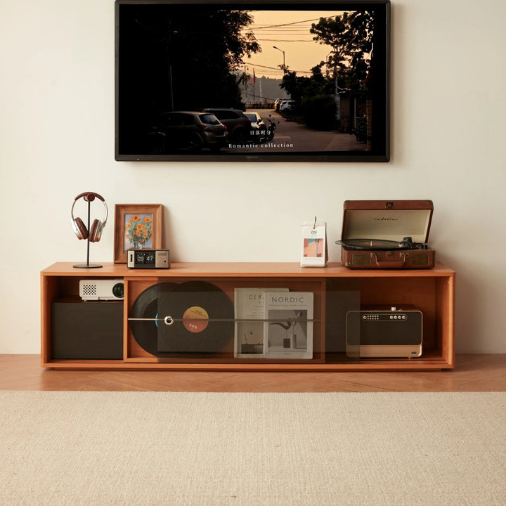 PRUSSIA Warm Wood Color TV Stand