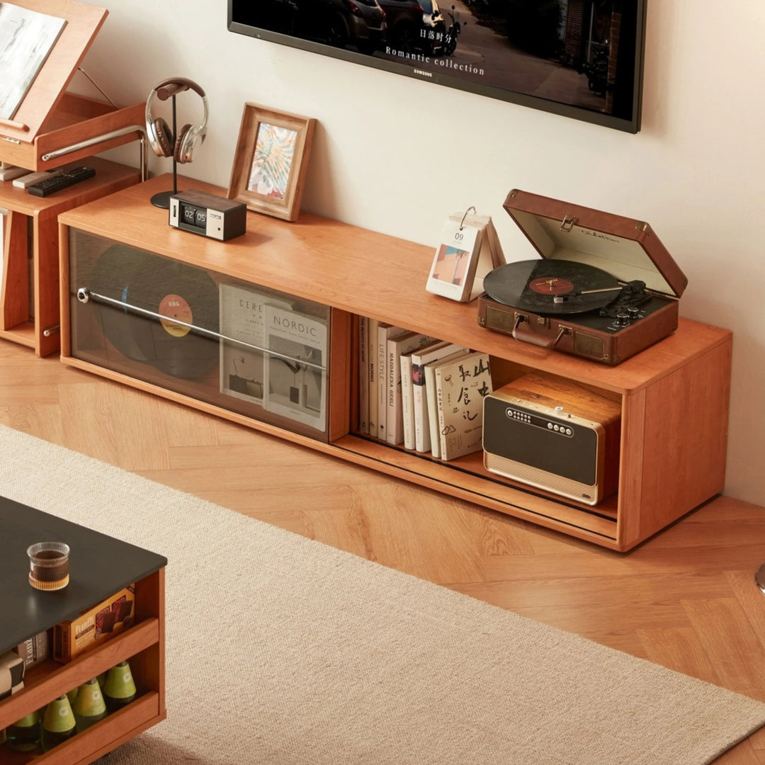 PRUSSIA Warm Wood Color TV Stand