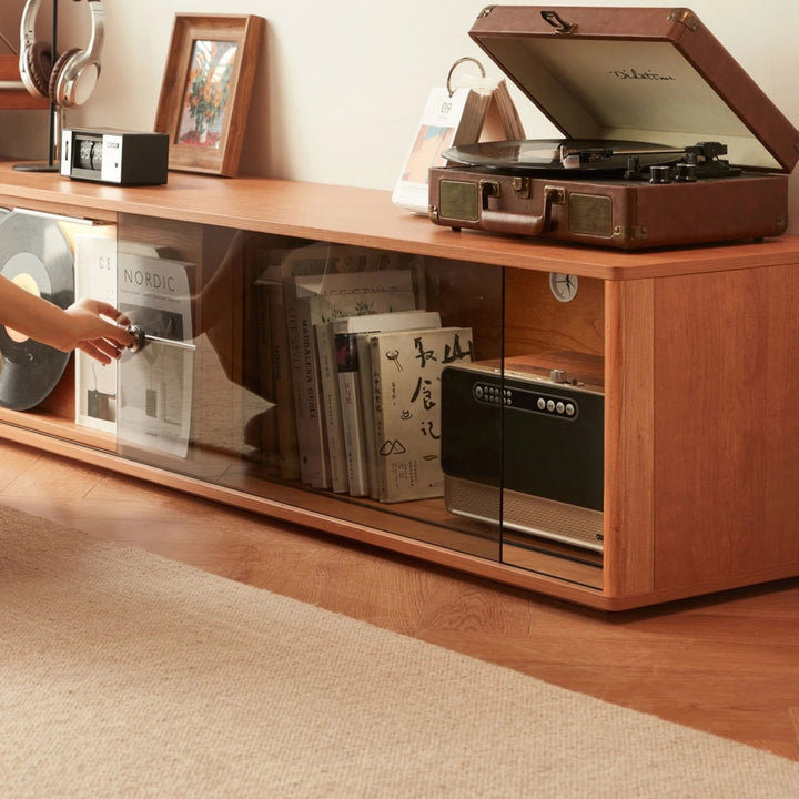 PRUSSIA Warm Wood Color TV Stand