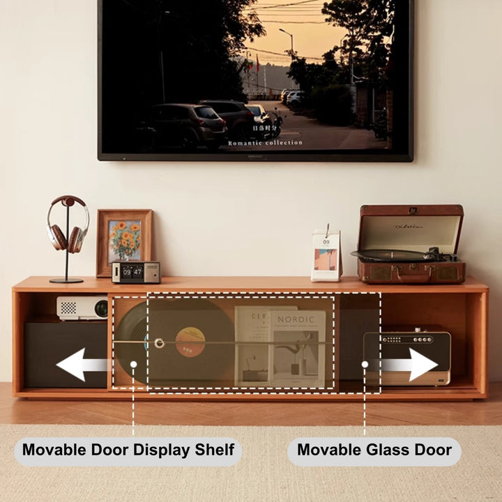 PRUSSIA Warm Wood Color TV Stand