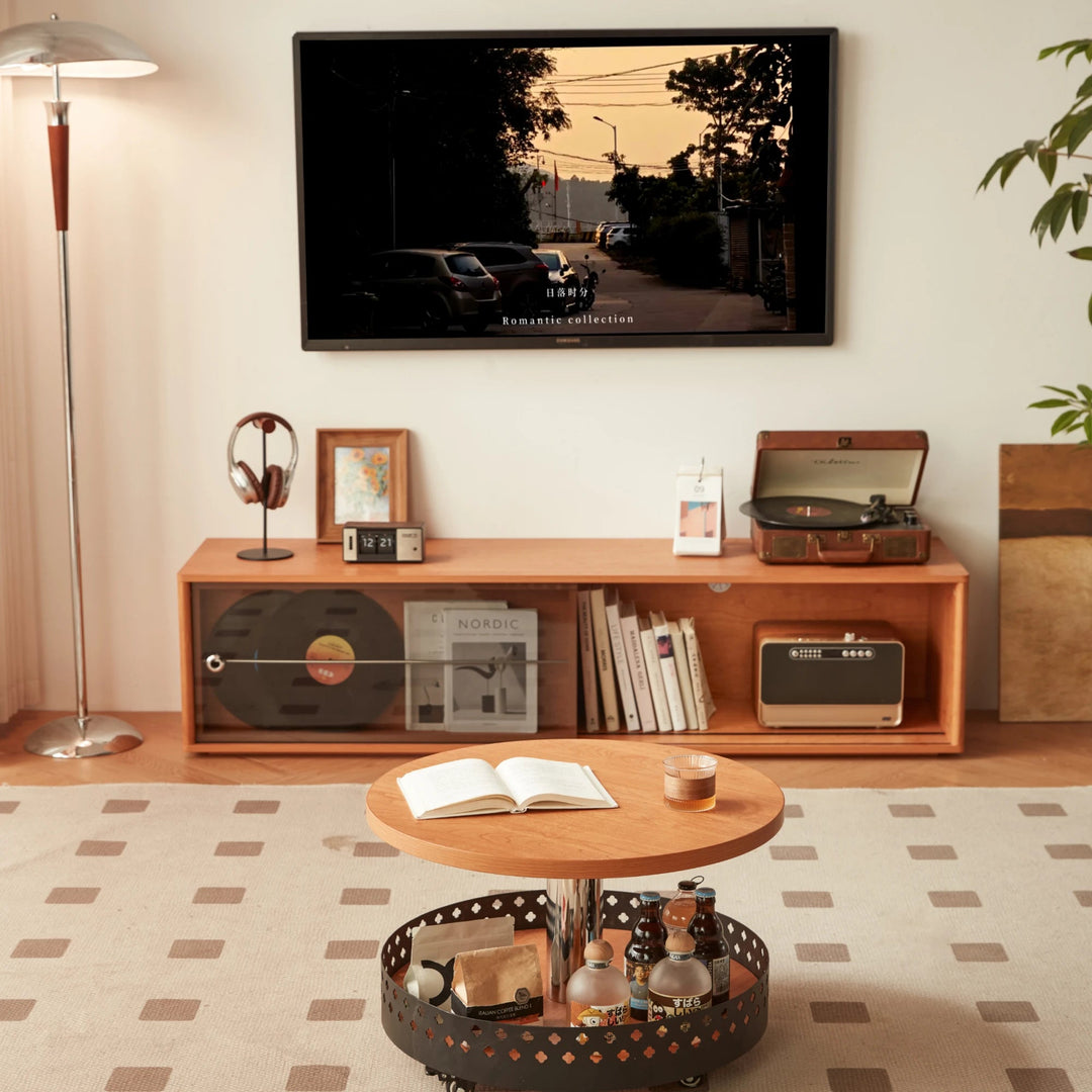 PRUSSIA Warm Wood Color TV Stand