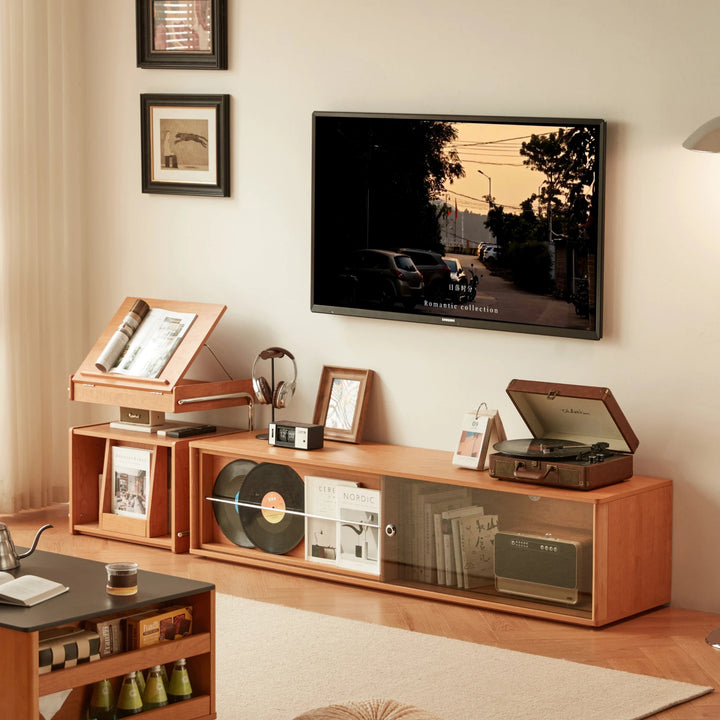 PRUSSIA Warm Wood Color TV Stand
