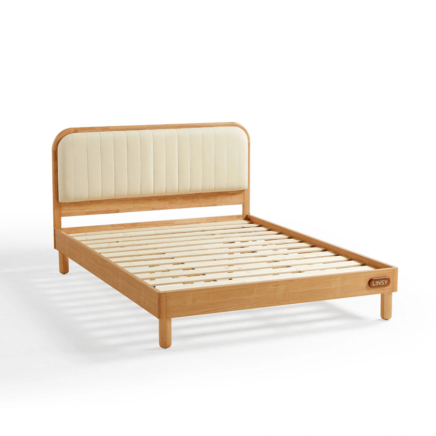 KUCHING Wood Color Children's Queen Bed