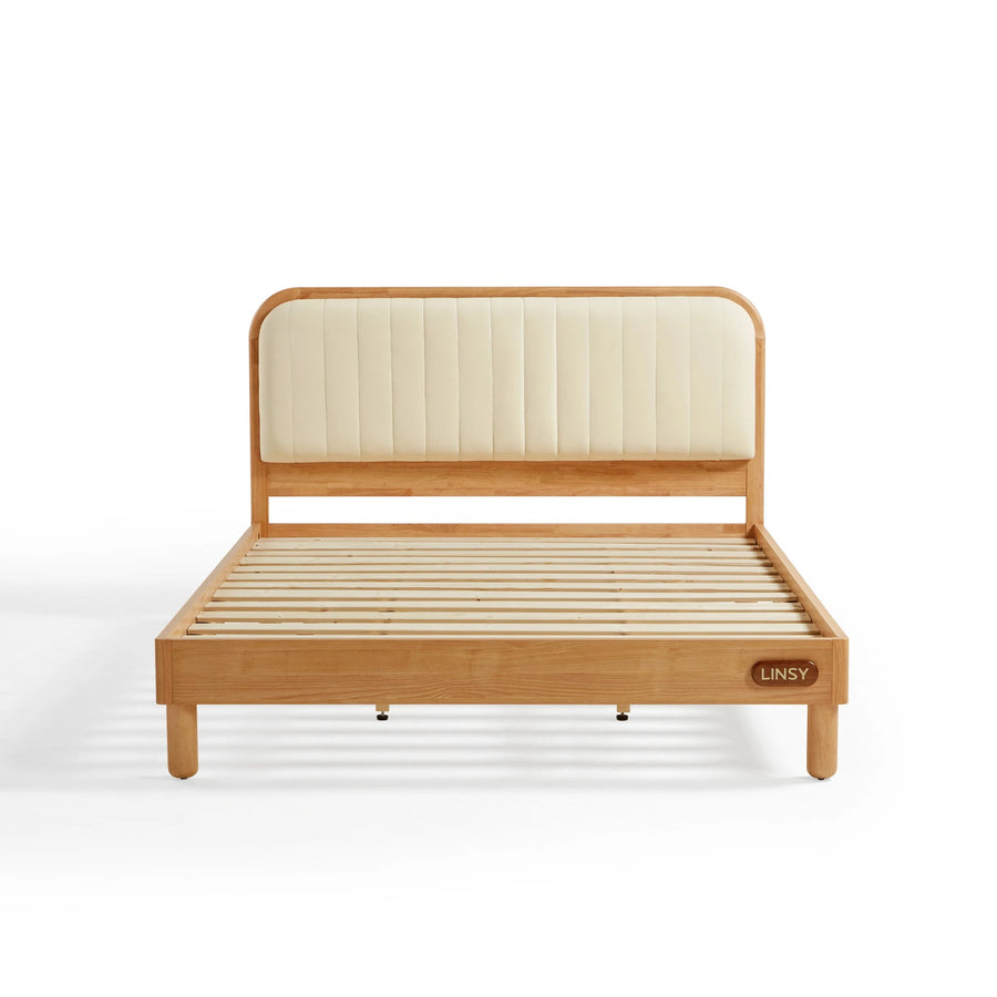 KUCHING Wood Color Children's Queen Bed