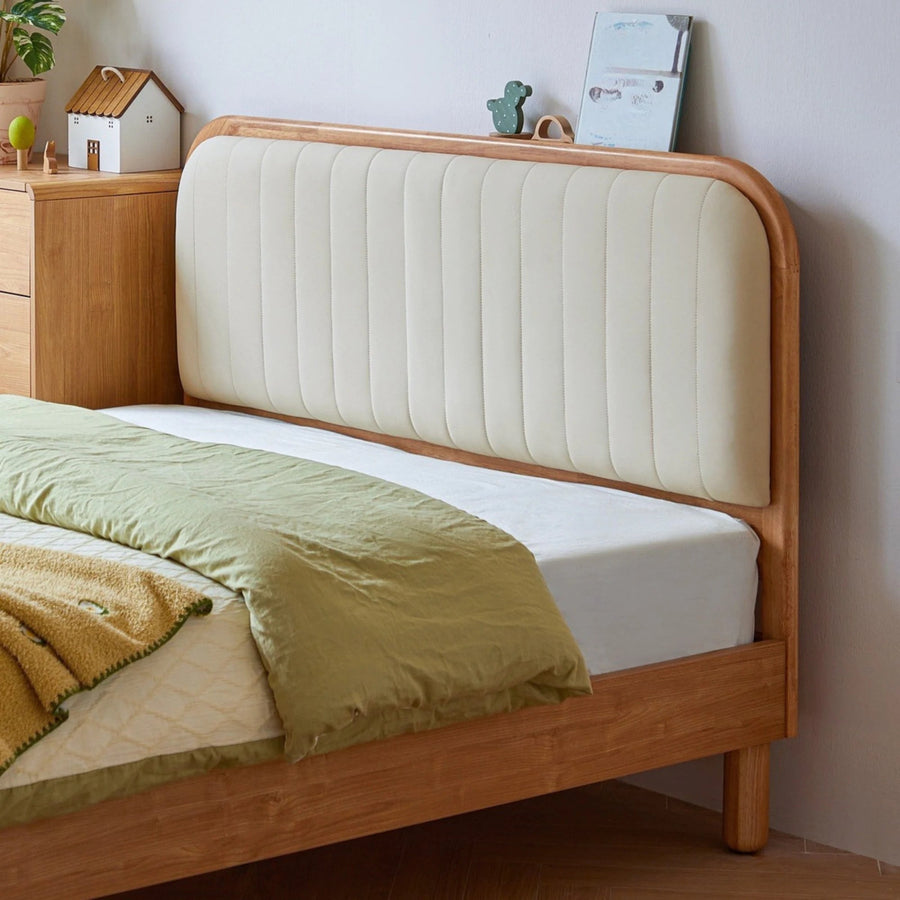 KUCHING Wood Color Children's Queen Bed
