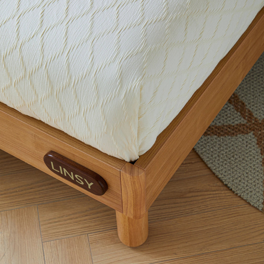 KUCHING Wood Color Children's Queen Bed