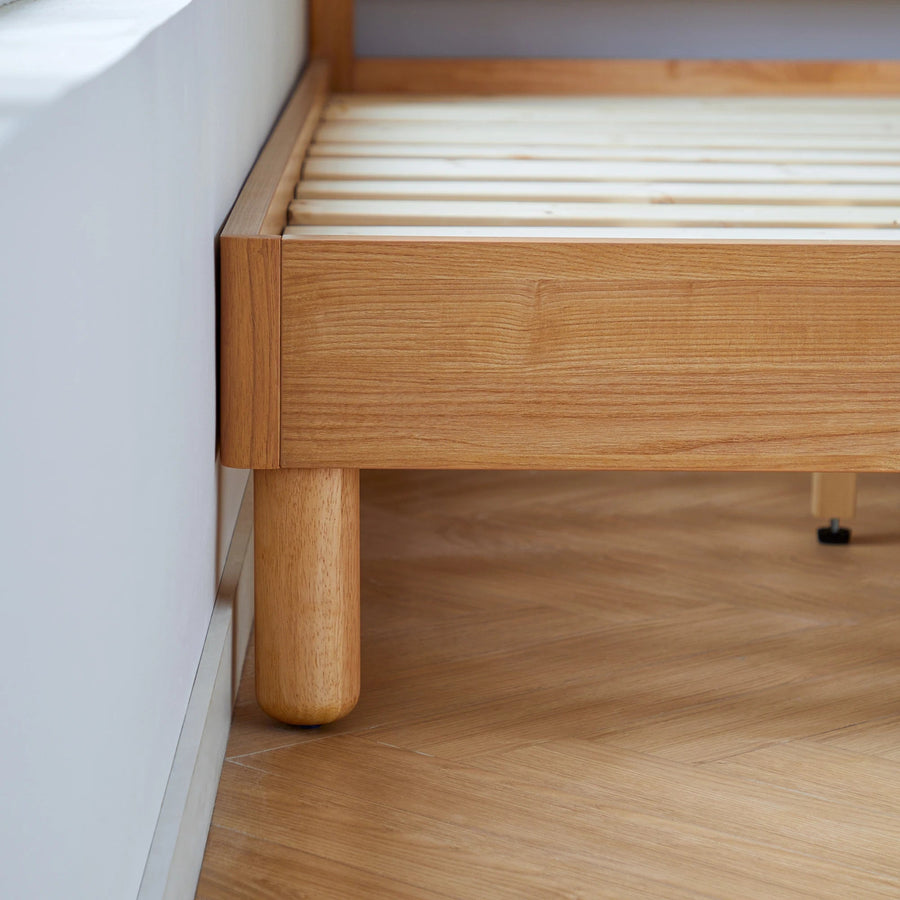 KUCHING Wood Color Children's Queen Bed