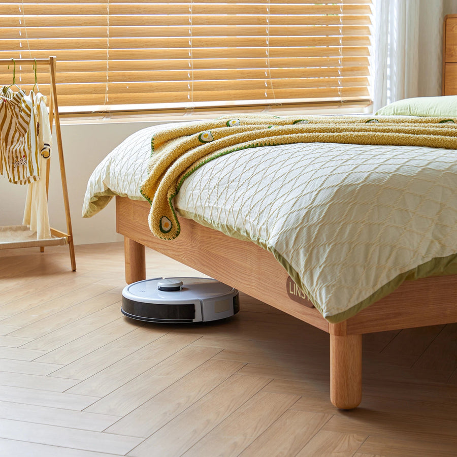 KUCHING Wood Color Children's Queen Bed