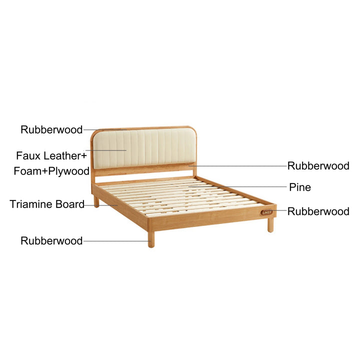 KUCHING Wood Color Children's Bed