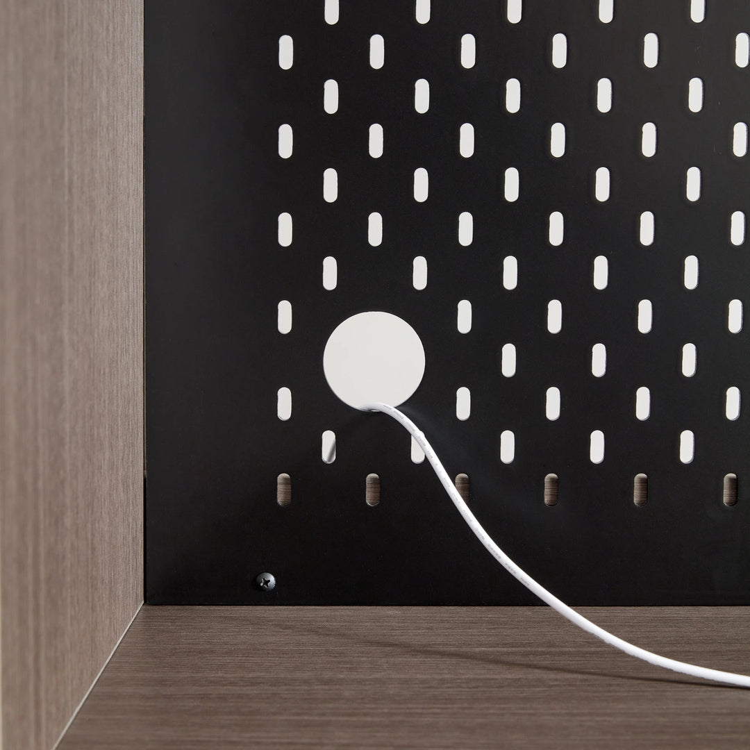 CAPE Three Door Coffee Color Shoe Cabinet