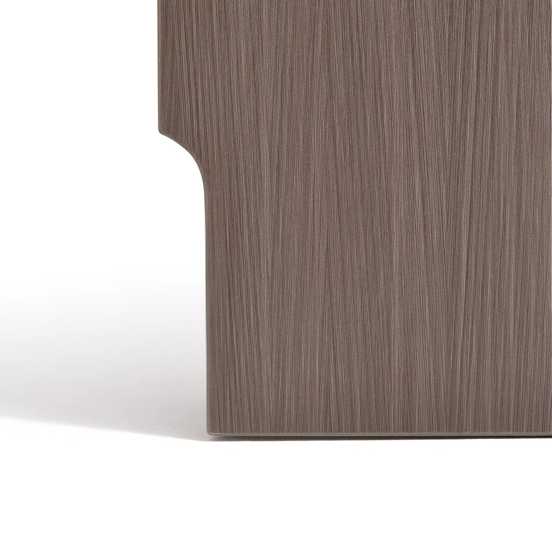 CAPE Three Door Coffee Color Shoe Cabinet