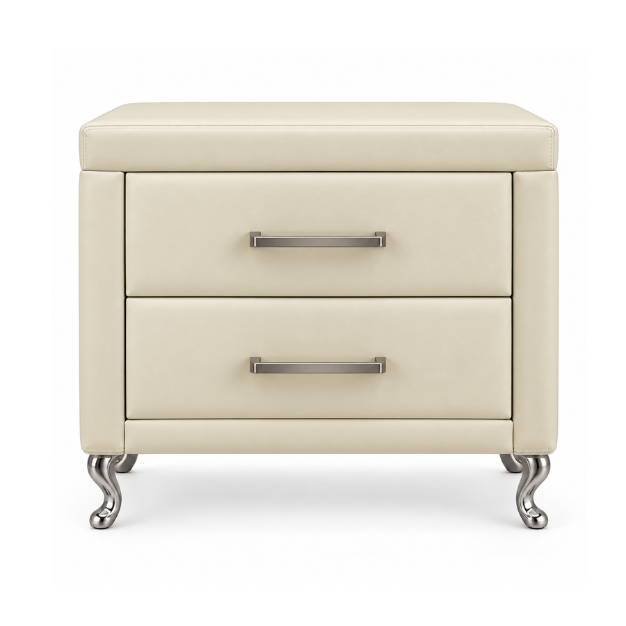 IVORYA Modern Two-Drawer Nightstand