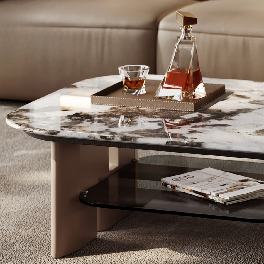 KENDRA Golden Tea Table