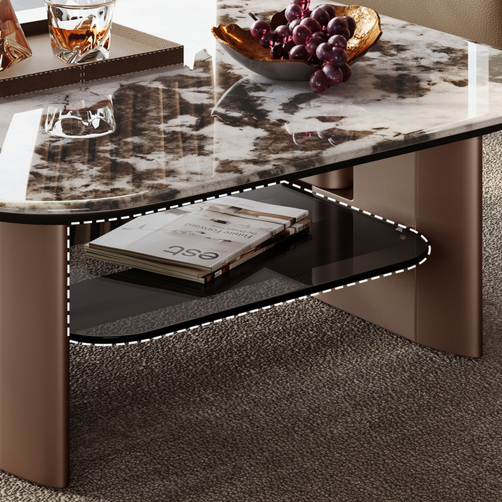 KENDRA Golden Tea Table