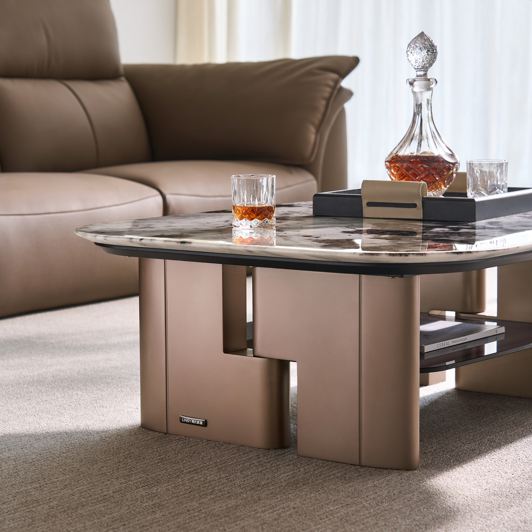 KENDRA Golden Tea Table