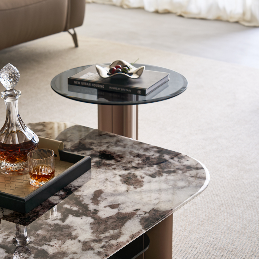 KENDRA Golden Tea Table