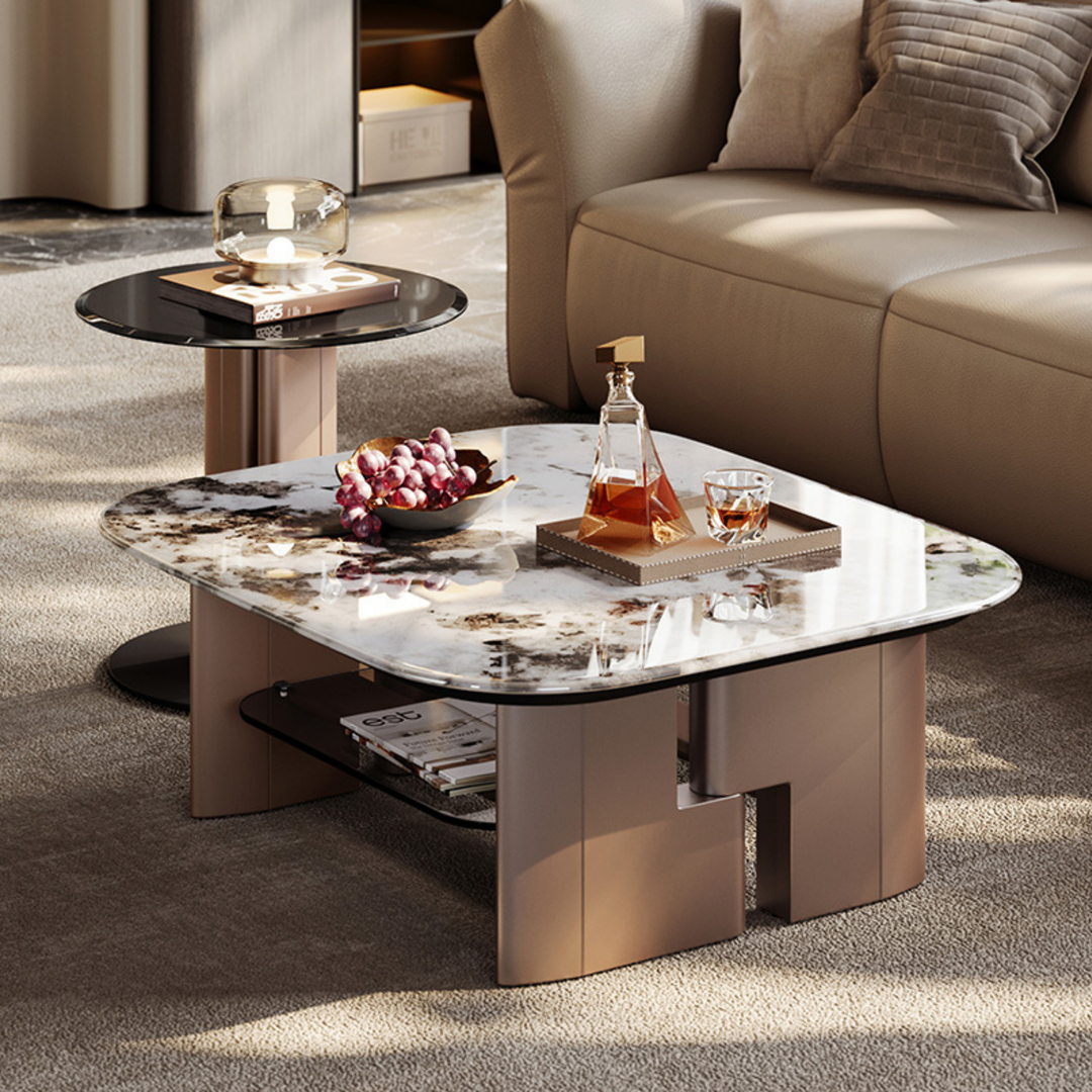 KENDRA Golden Tea Table