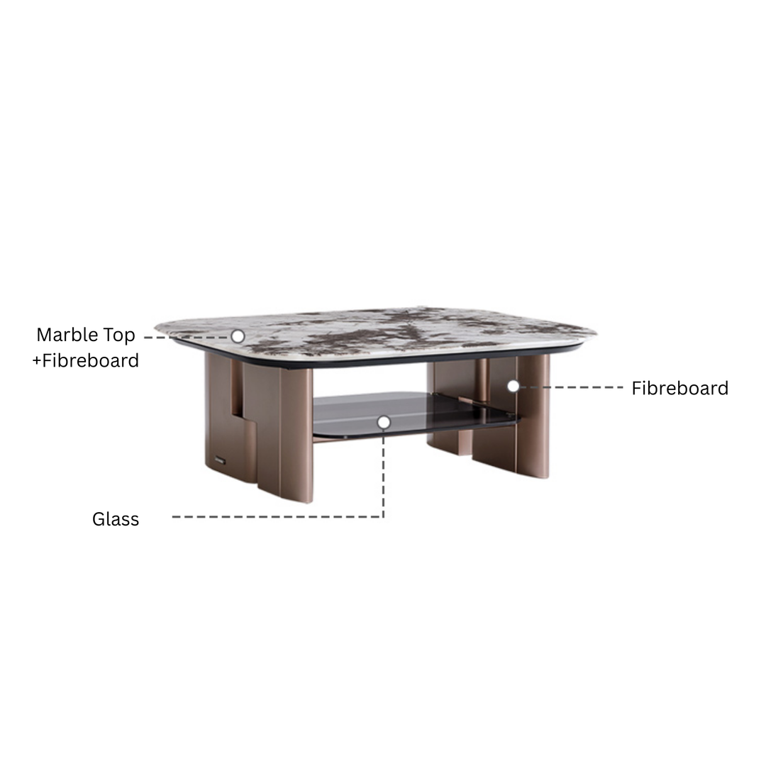 KENDRA Golden Tea Table