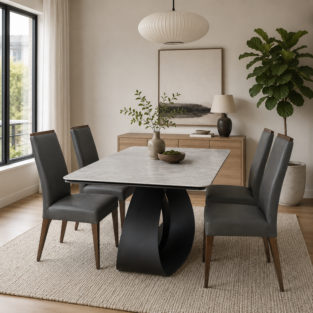 NERIDA 240cm Glacier Grey Extendable Dining Table