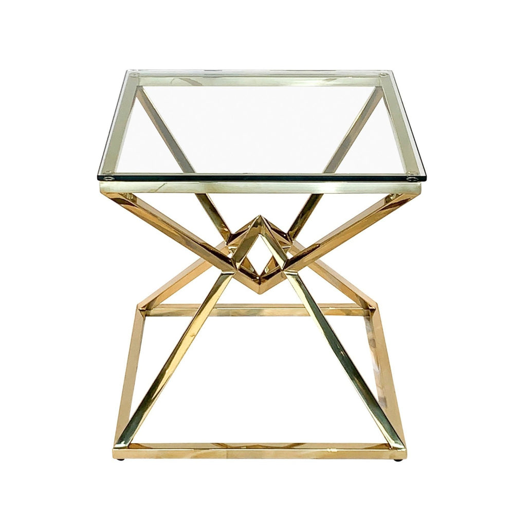 DOHA Glass End Table