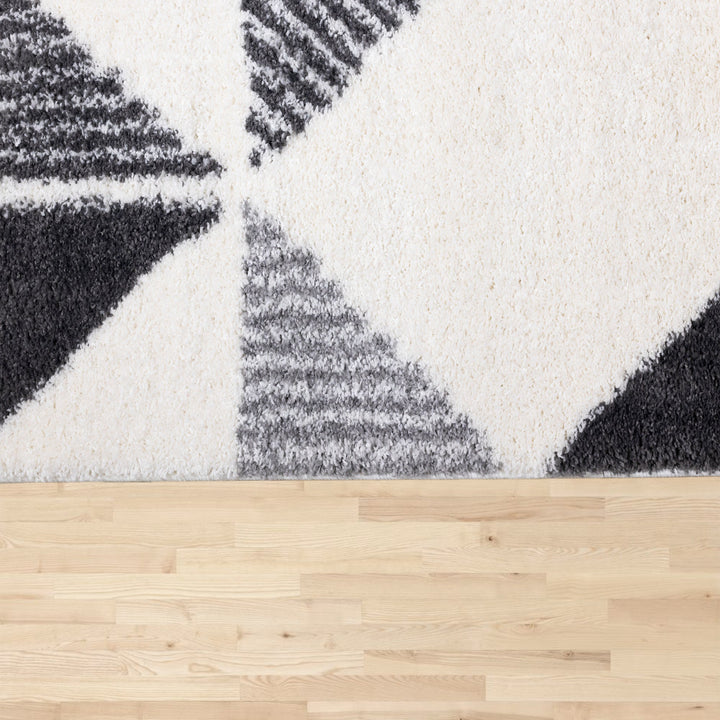 KALA Grey White, Geometric Rug