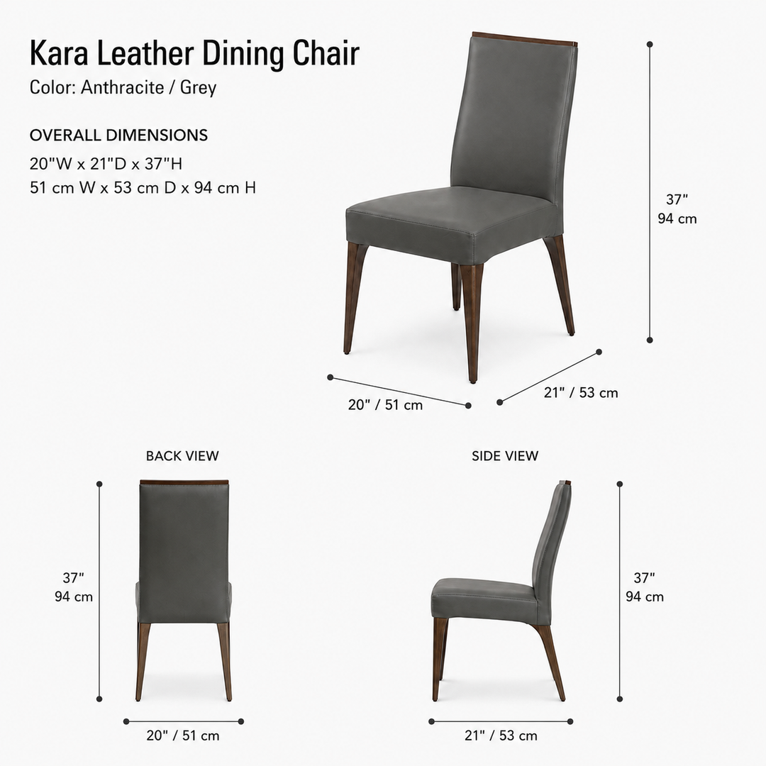 KARA Leather Dining Chair - Bellini