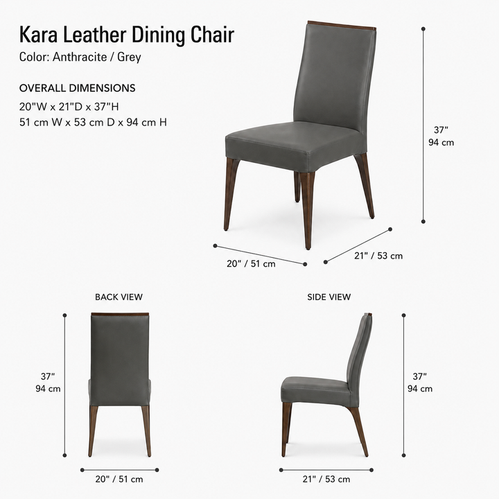 KARA Leather Dining Chair - Bellini