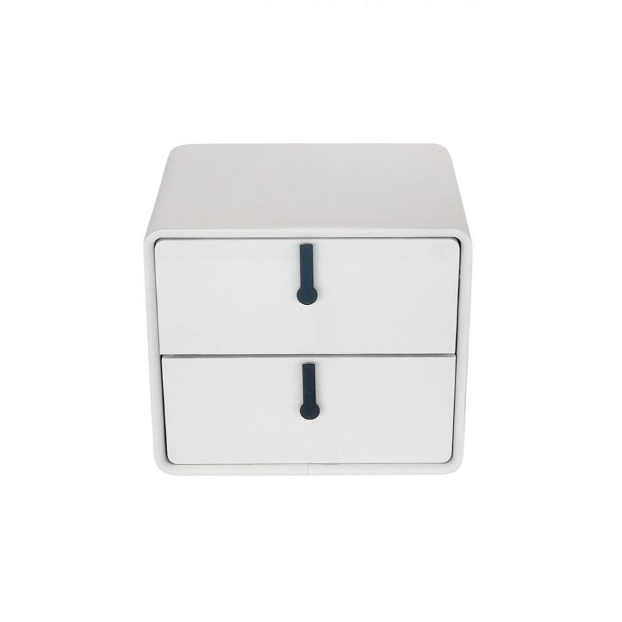 CLOCKWORK Curve Edge Nightstand White