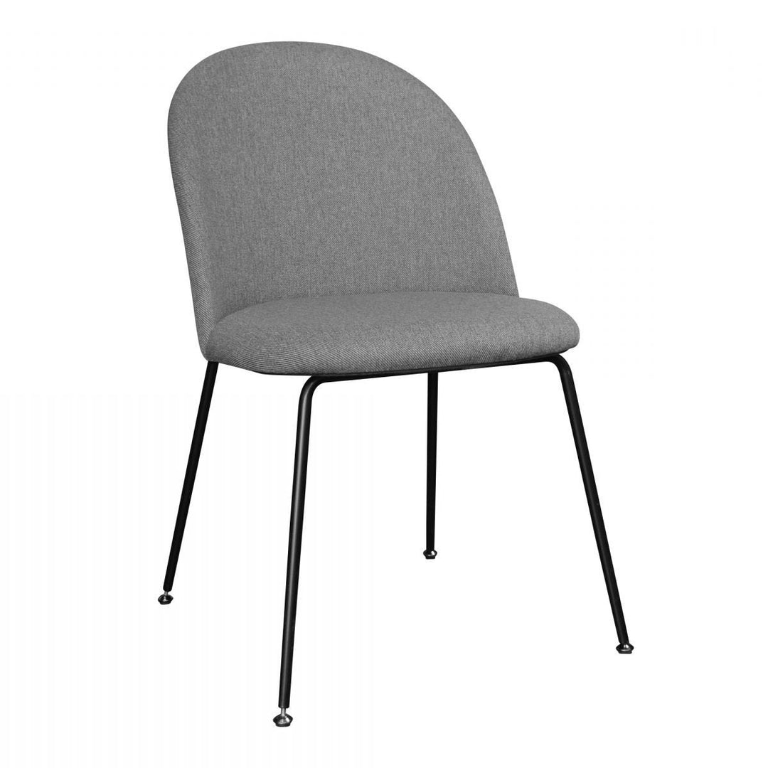SYDNEY Diamond Stitched Dining Chair Gray Fabric