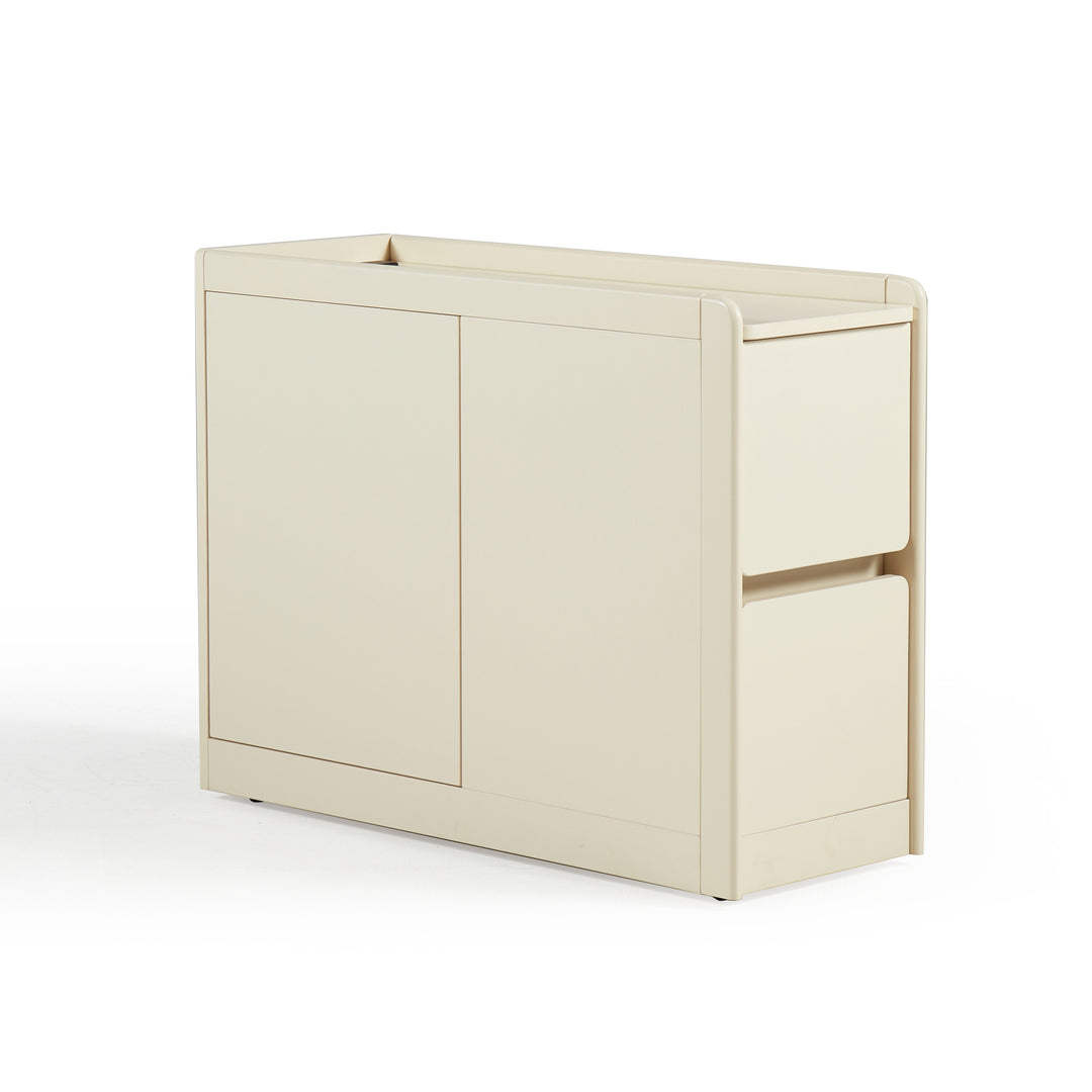 ELMER Movable Side Table White